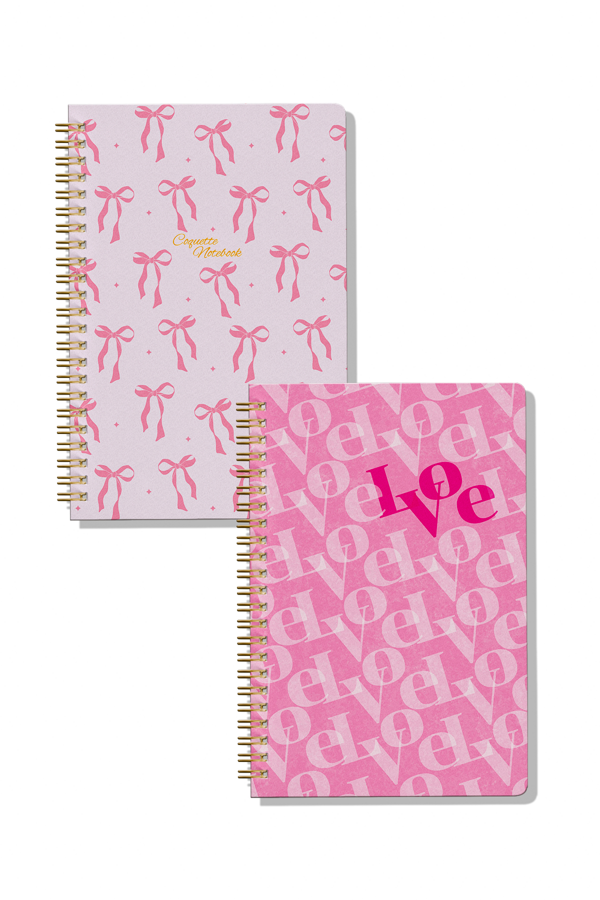 A5 Spiralli Karton Kapak 2’li Set 1 Çizgili-1 Çizgisiz Okul Defteri, 148 Sayfa, Mandalalı, Kurdela Konsept